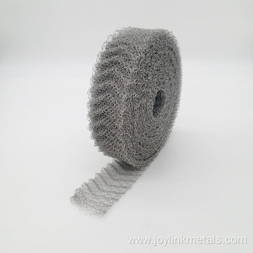 Ginning knitted wire mesh